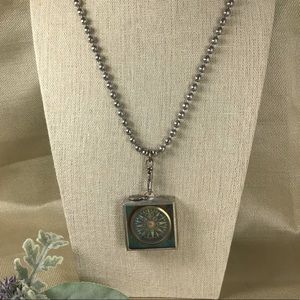 Large ball chain & compass charm